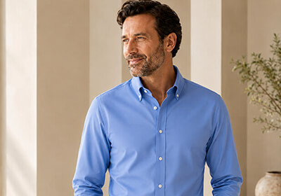 Camicia uomo tinta unita