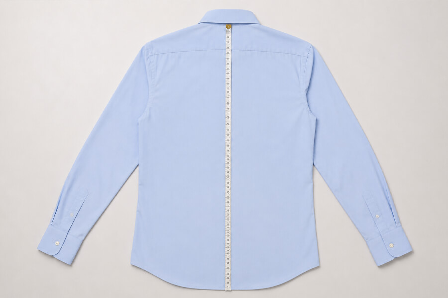 Come misurare la lunghezza posteriore di una camicia