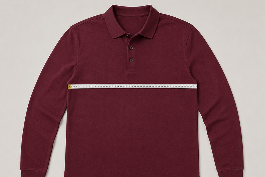 Come misurare il torace di una polo uomo