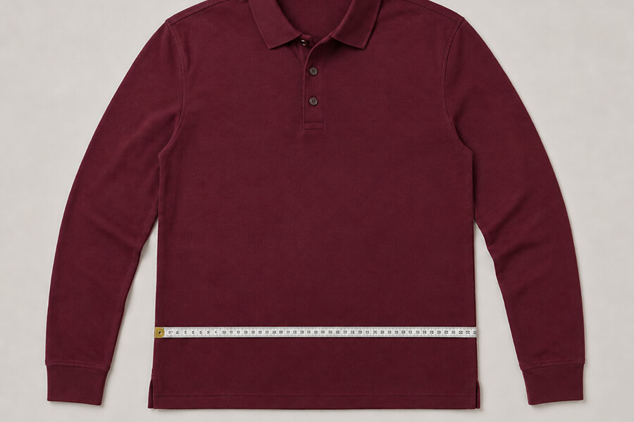 Come misurare la vita di una polo uomo